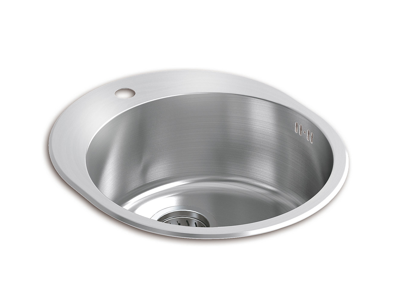 304 Stainless Steel Round Single Bowel Kitchen Sink Stainless